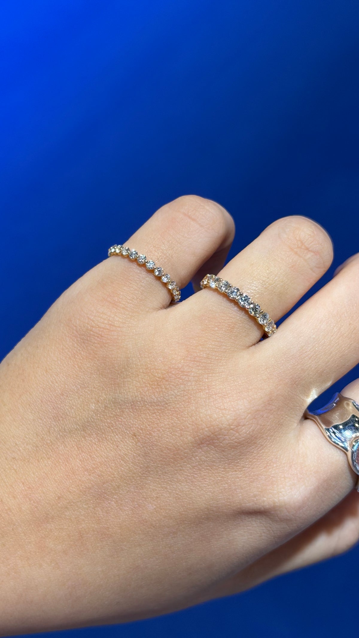 Round Lab Grown Diamond Eternity Ring