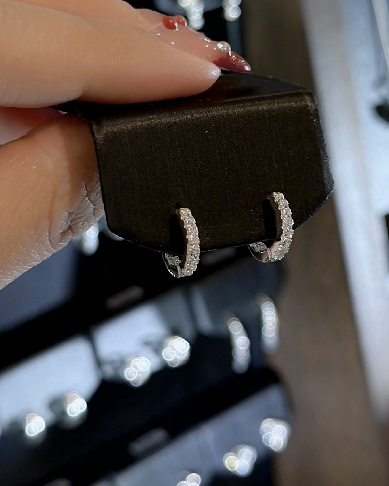 #527 | 12mm CZ Earrings | 925 Silver