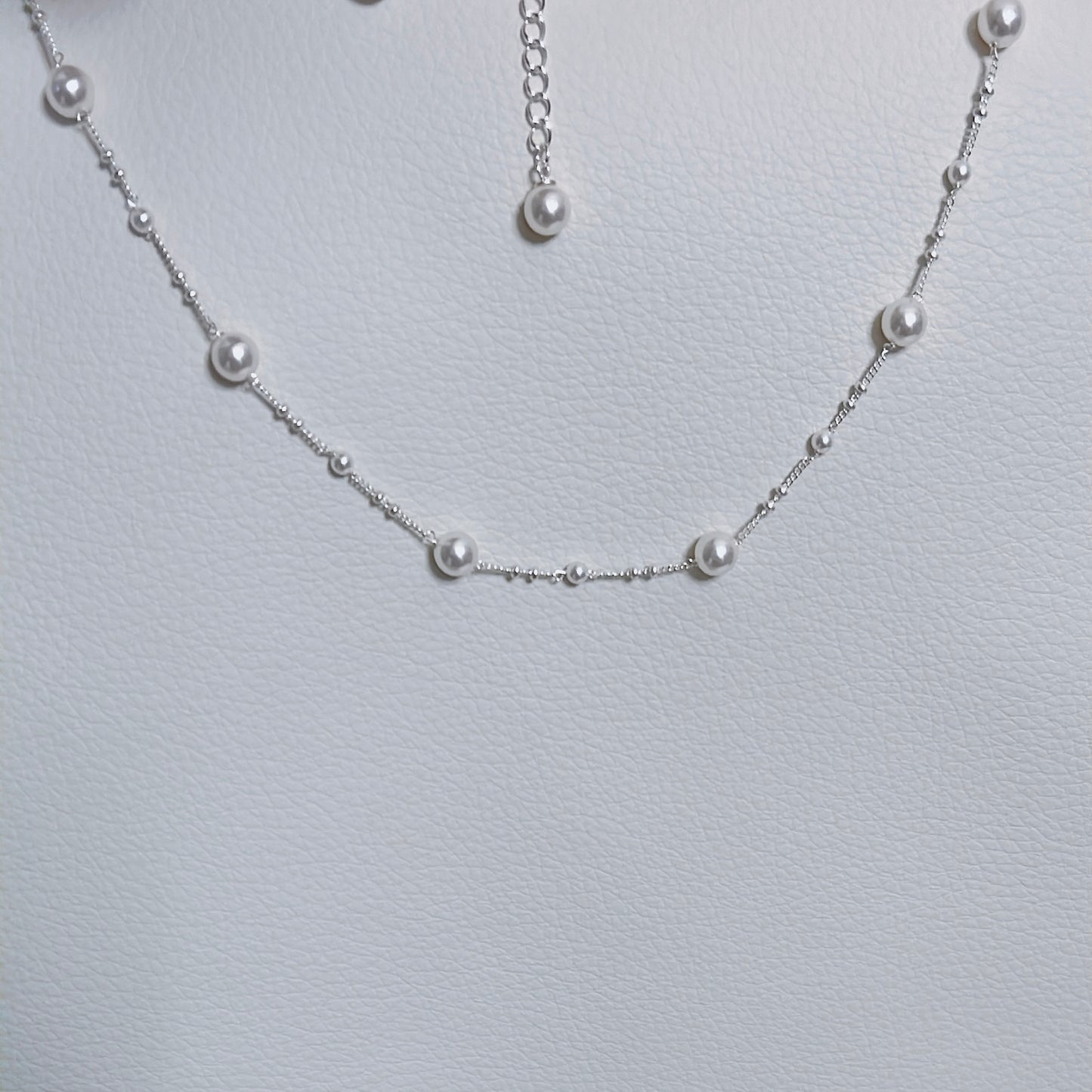 N39丨Pearl and Star Necklace丨925 Silver