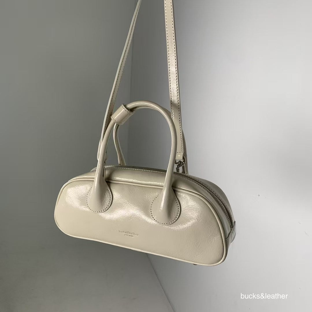 A12 | 牛皮法棍腋下袋 | S | 韓國Bucks and Leather