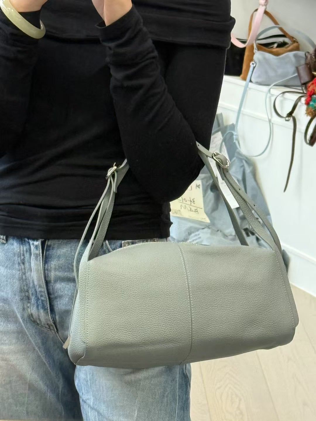 A05 | 全牛皮Boston Bag | 超大容量 | 韓國製