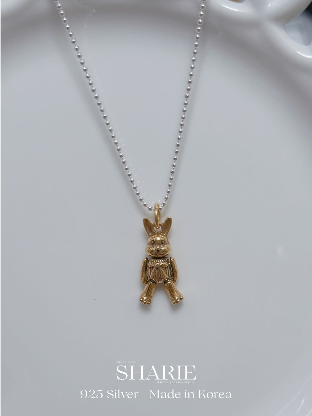 #746 #747 | Bear King and Ribbon Rabbit | 925 Silver