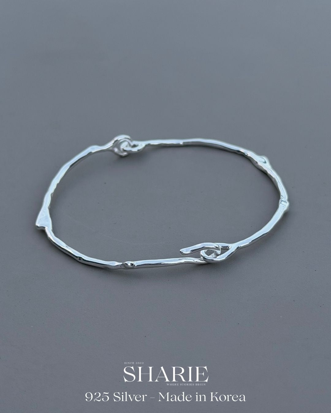 #786 | Organic Vine Bangle | 925 Silver