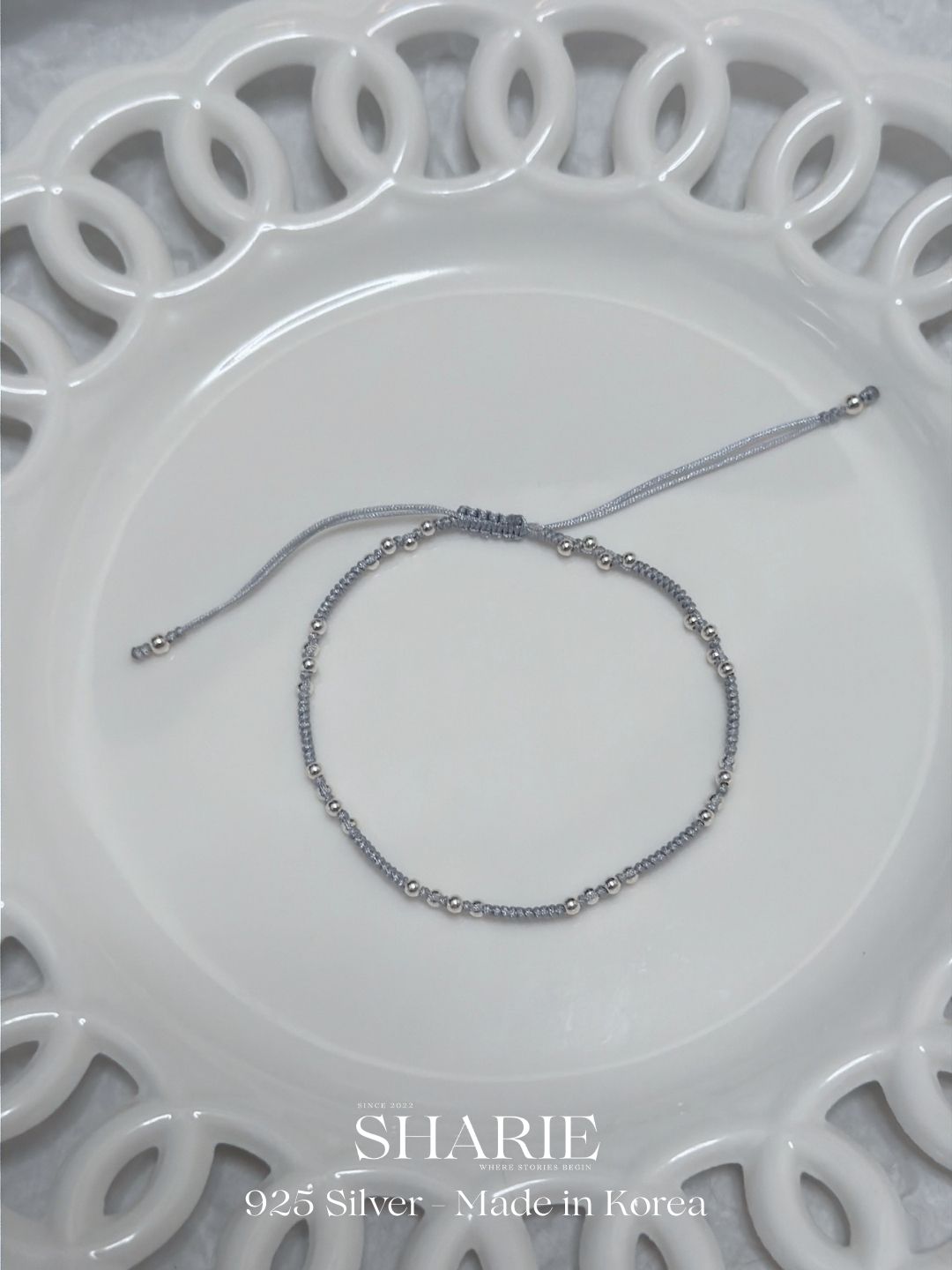 #726丨Mini Silver Ball Braided Bracelet丨925 Silver