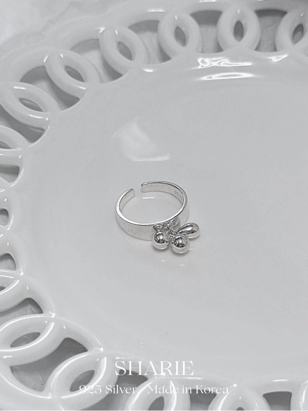 #355 | Dangle Bubble Ring | 925 Silver