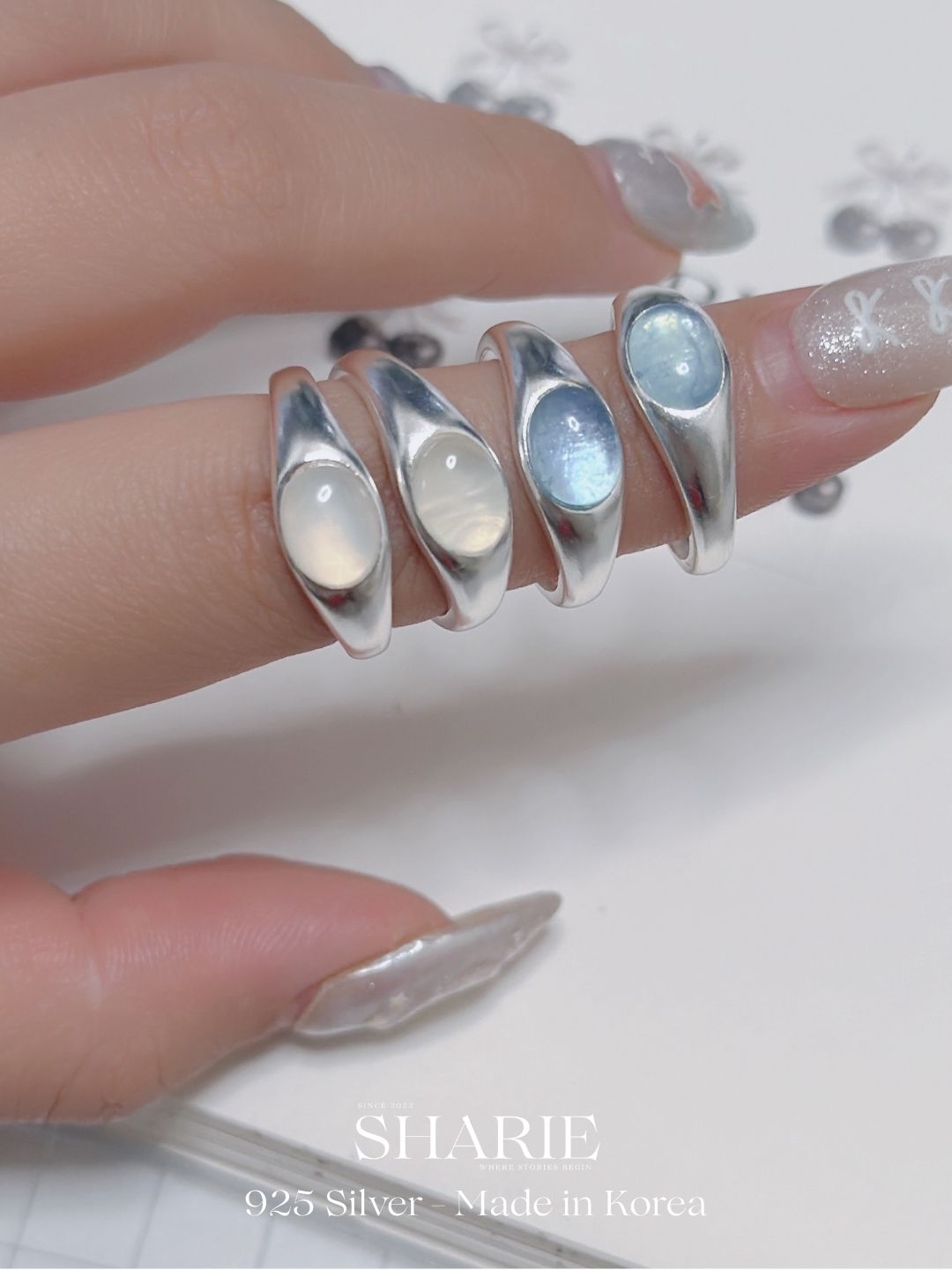 #646 #647 | Soft Glow Ring | 925 Silver