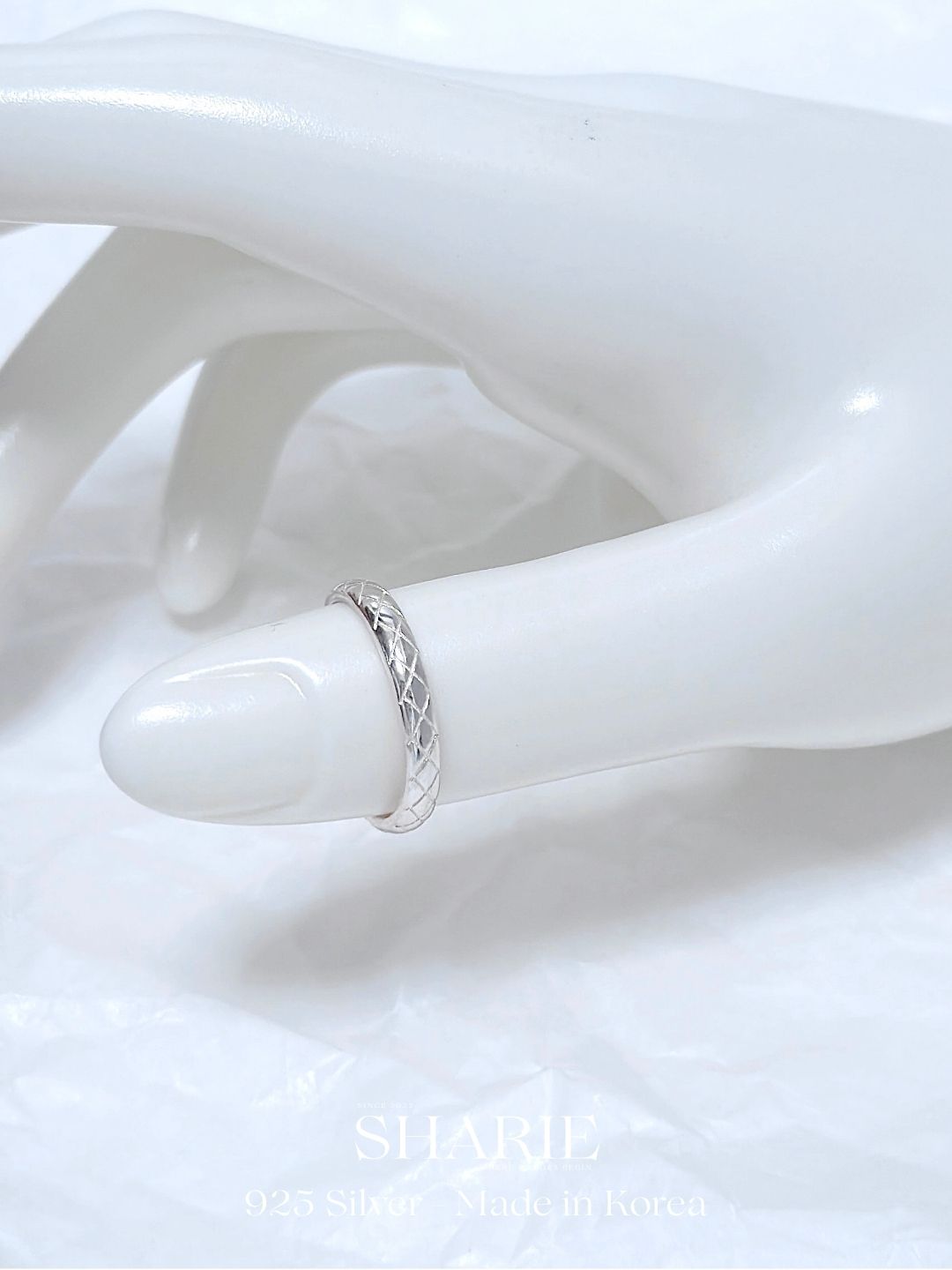 #574 | The Lattice 3mm Band Ring | 925 Silver