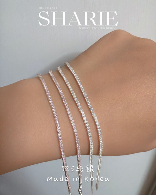 #607 #608 | 1.8mm Tennis Bracelet | 925 Silver