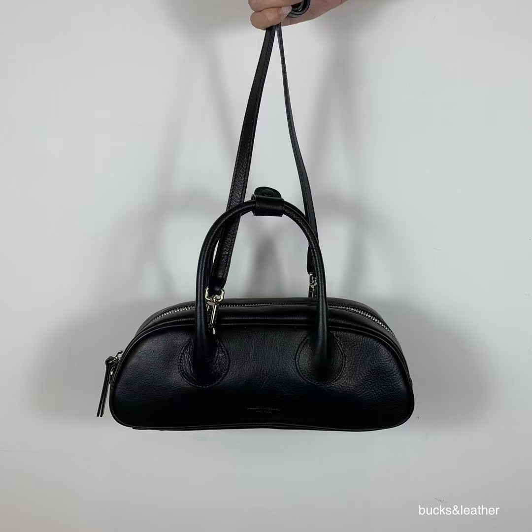 A12 | 牛皮法棍腋下袋 | S | 韓國Bucks and Leather