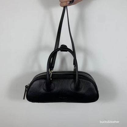A12 | 牛皮法棍腋下袋 | S | 韓國Bucks and Leather