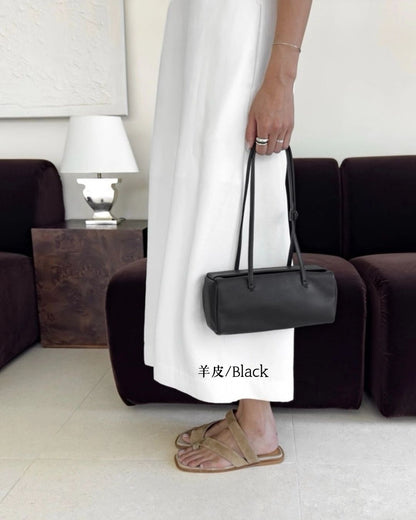 A38 | Mini Brick Shoulder Bag 迷你真皮磁吸方形單肩袋 | 荔枝紋牛皮 | 羊皮 | 韓國 Bucks and Leather