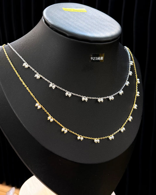 #627 | Petit Pearl Dainty Necklace丨925 Silver