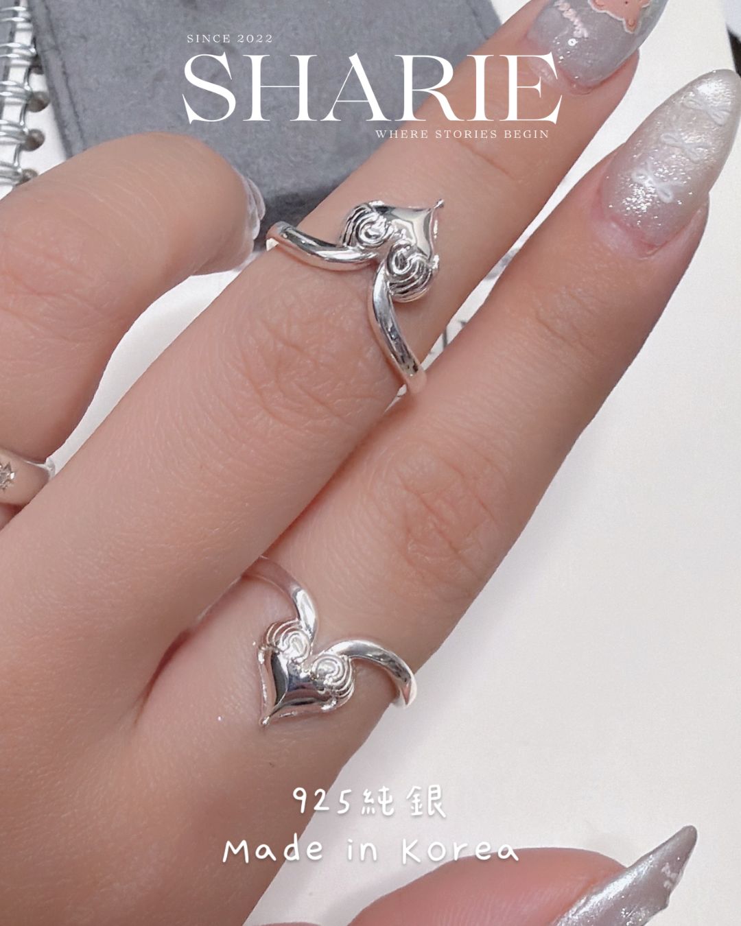 #625丨Guardian Wings Heart Ring丨925 Silver