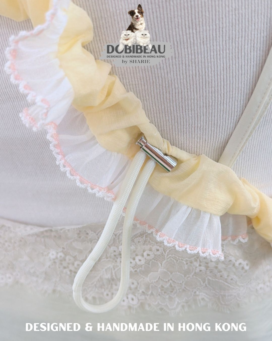 溫柔淺色系花邊電話繩 🇰🇷 韓國親膚布料 | 電話繩Phone Strap | DOBIBEAU