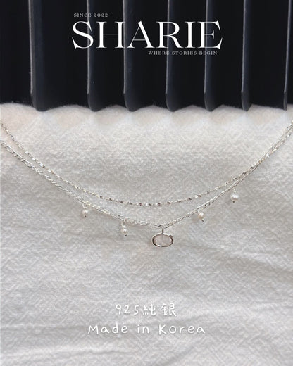 #630 #631 | Double Layer Freshwater Pearl Bracelet | 925 Silver