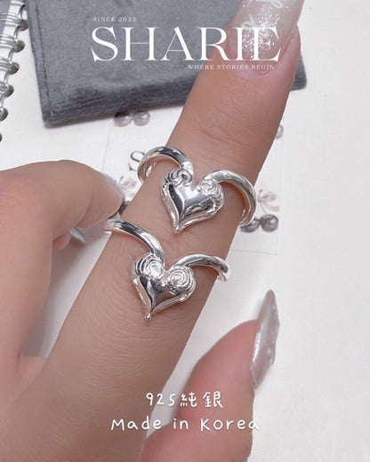 #625丨Guardian Wings Heart Ring丨925 Silver