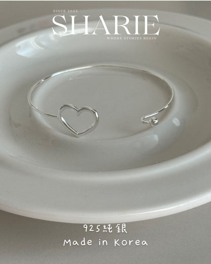 Minimalist Love Bangle丨925 Silver