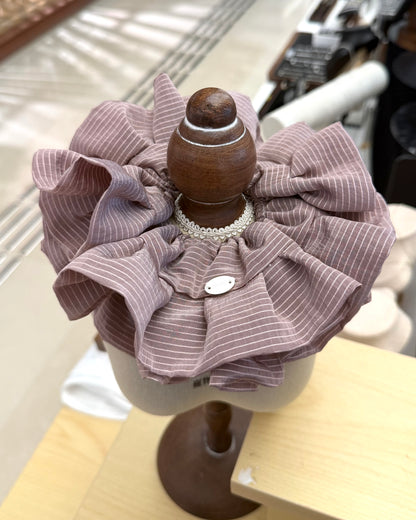 S2 - 韓國防水線條布料髮圈