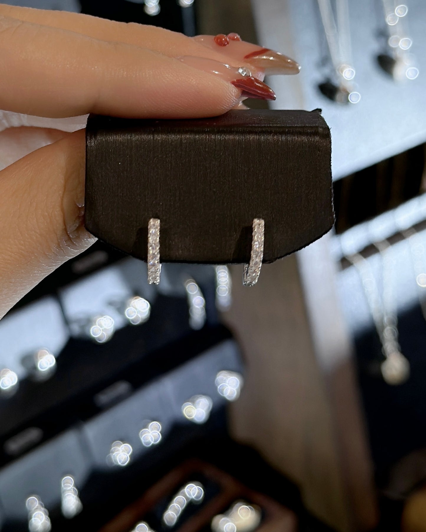 #527 | 12mm CZ Earrings | 925 Silver