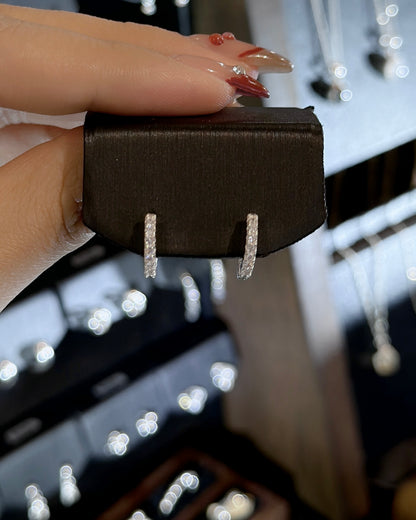 #527 | 12mm CZ Earrings | 925 Silver