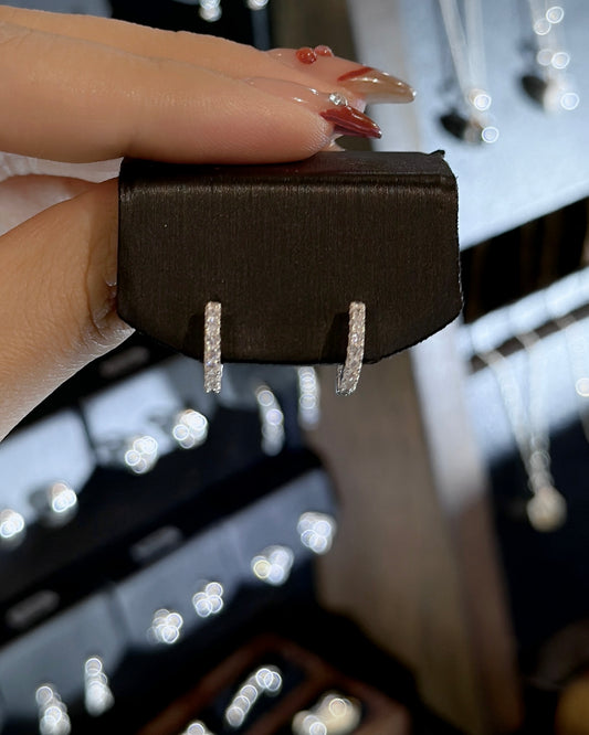 #527 | 12mm CZ Earrings | 925 Silver