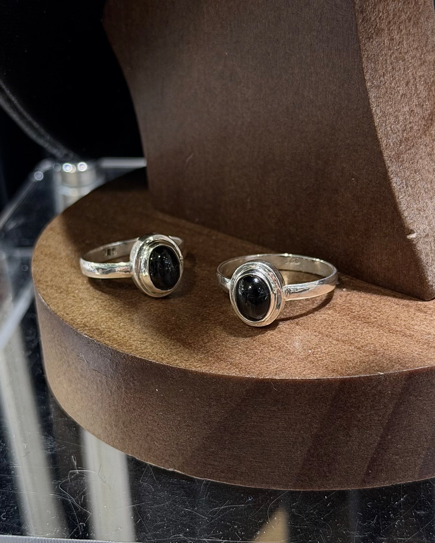 #643丨Black Star Diopside Ring丨925 Silver | Natural Stones