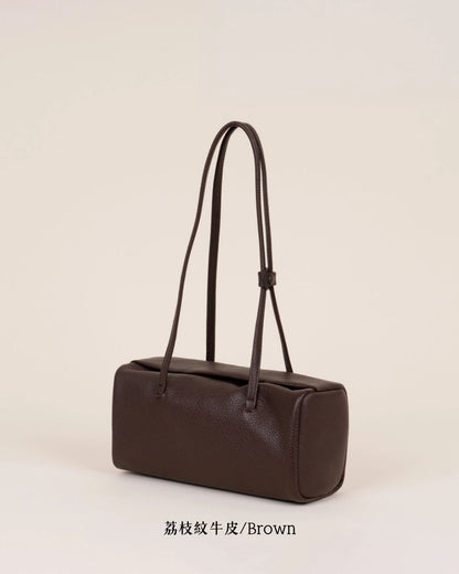 A38 | Mini Brick Shoulder Bag 迷你真皮磁吸方形單肩袋 | 荔枝紋牛皮 | 羊皮 | 韓國 Bucks and Leather