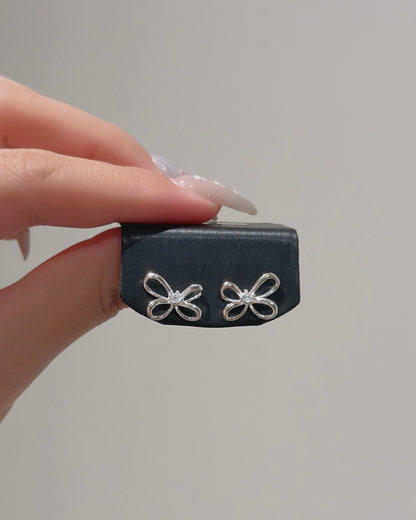 #690 | Ribbon Earrings | 925 Silver