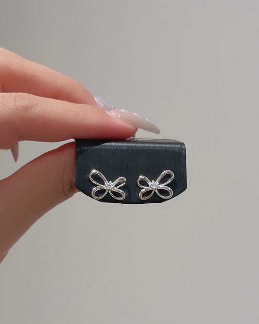 #690 | Ribbon Earrings | 925 Silver