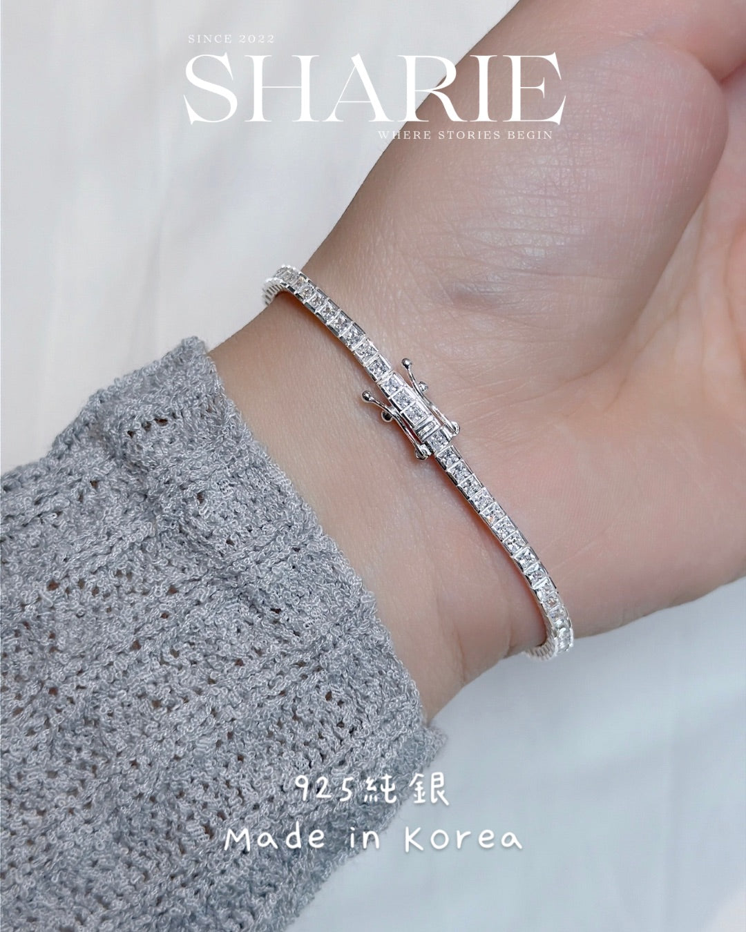605 | 3mm Channel Set CZ Tennis Bracelet ☐ 迫鑲| 925 Silver