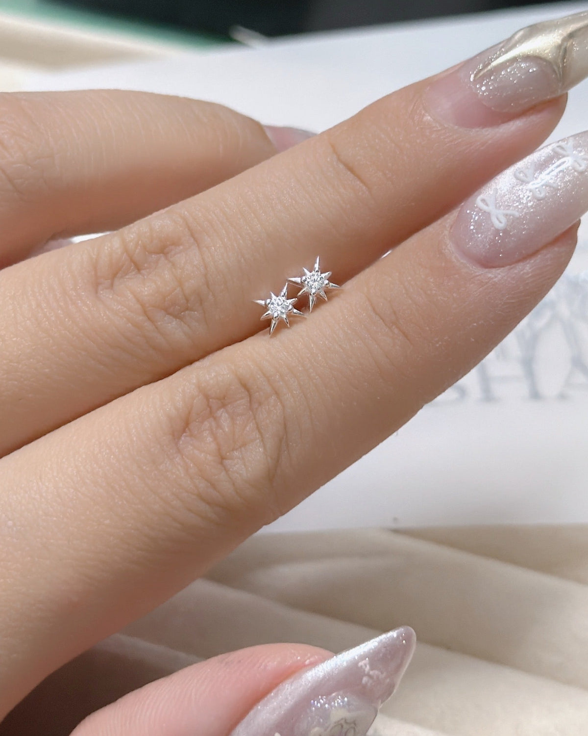 #664 | Starlight Piercing - Screw-back | 925 Silver