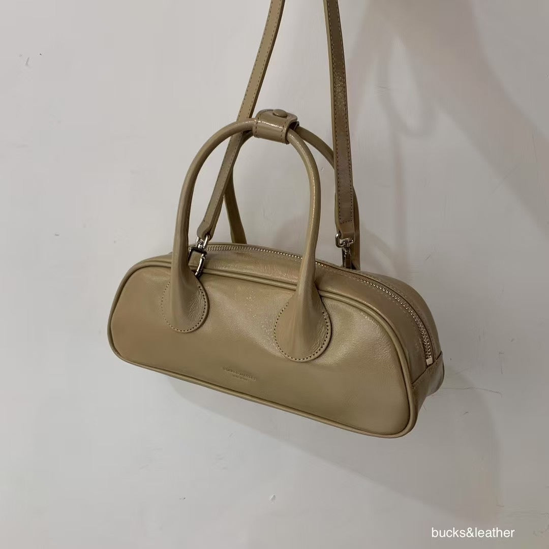 A12 | 牛皮法棍腋下袋 | S | 韓國Bucks and Leather