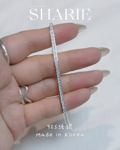 #605 | 3mm Channel Set CZ Tennis Bracelet | 925 Silver