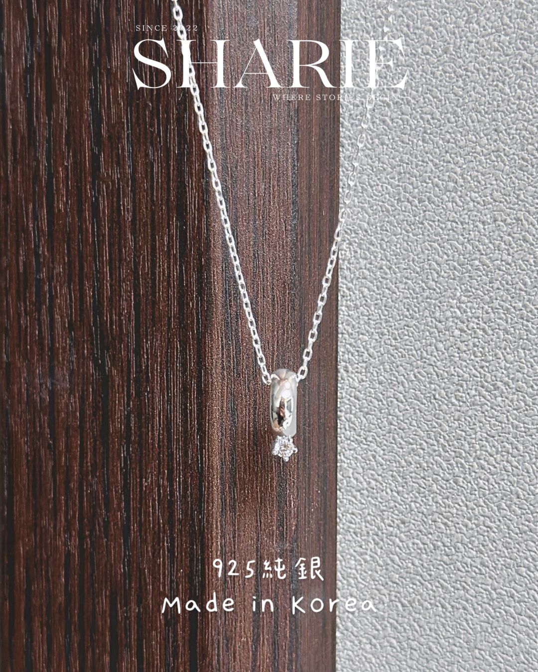 #614 | Circle with CZ Stone Necklace丨925 Silver