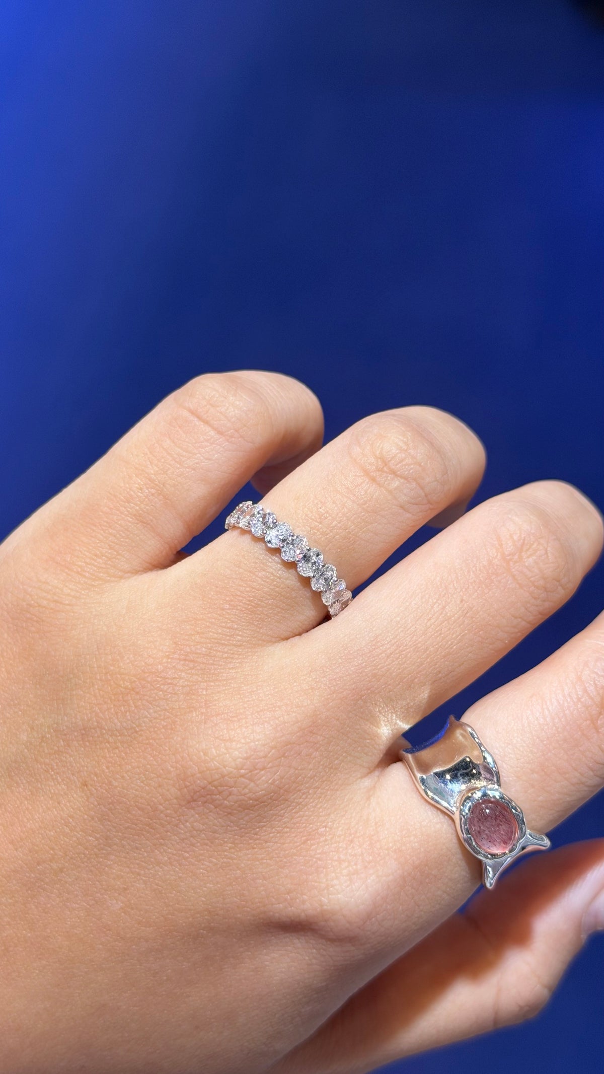 Oval Lab Grown Diamond Eternity Ring