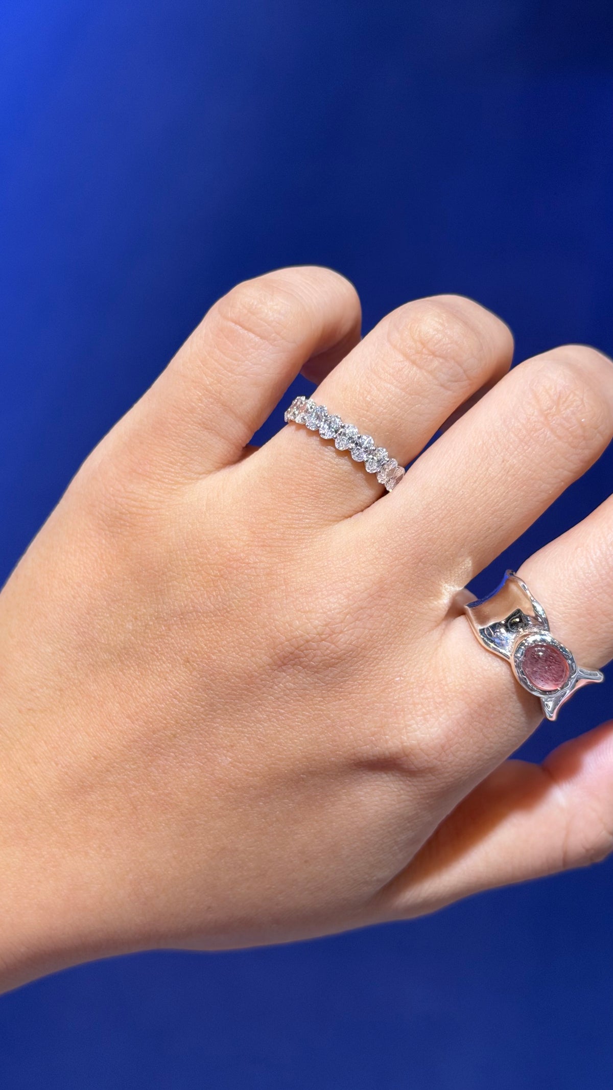 Oval Lab Grown Diamond Eternity Ring