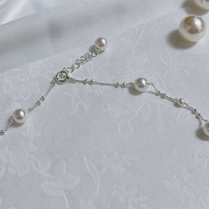 N39丨Pearl and Star Necklace丨925 Silver