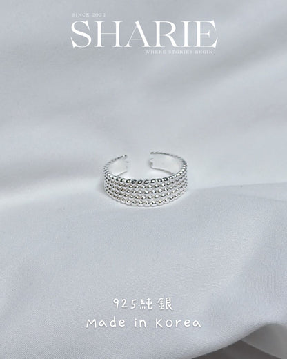 #617丨Beads Band Ring丨925 Silver