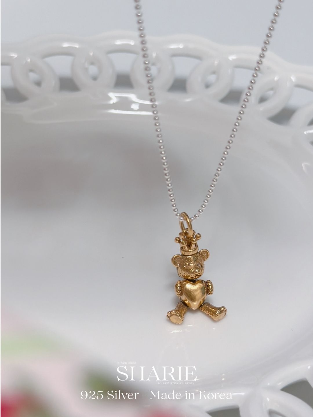#746 #747 | Bear King and Ribbon Rabbit | 925 Silver
