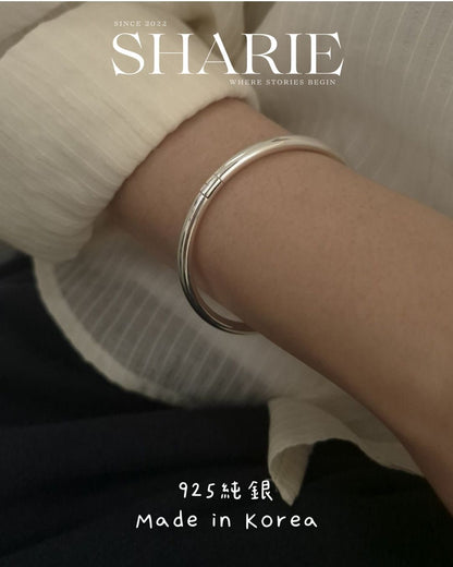Ethereal Silver Bangle丨925 Silver