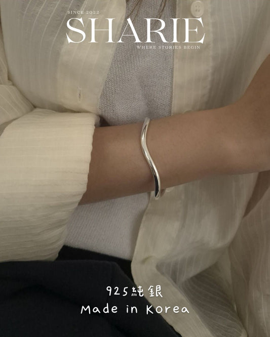 Echo Bangle丨925 Silver