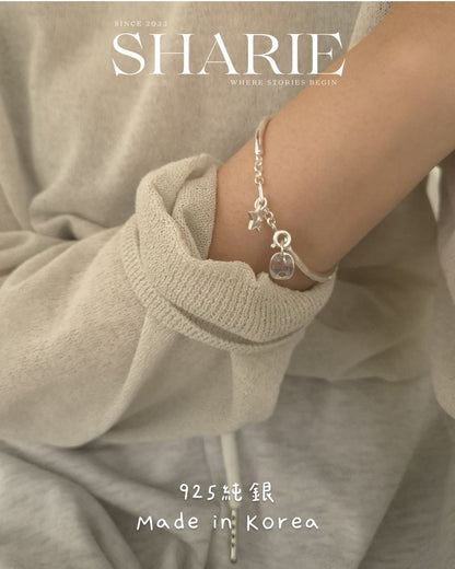 Stardust Wave Bangle丨925 Silver