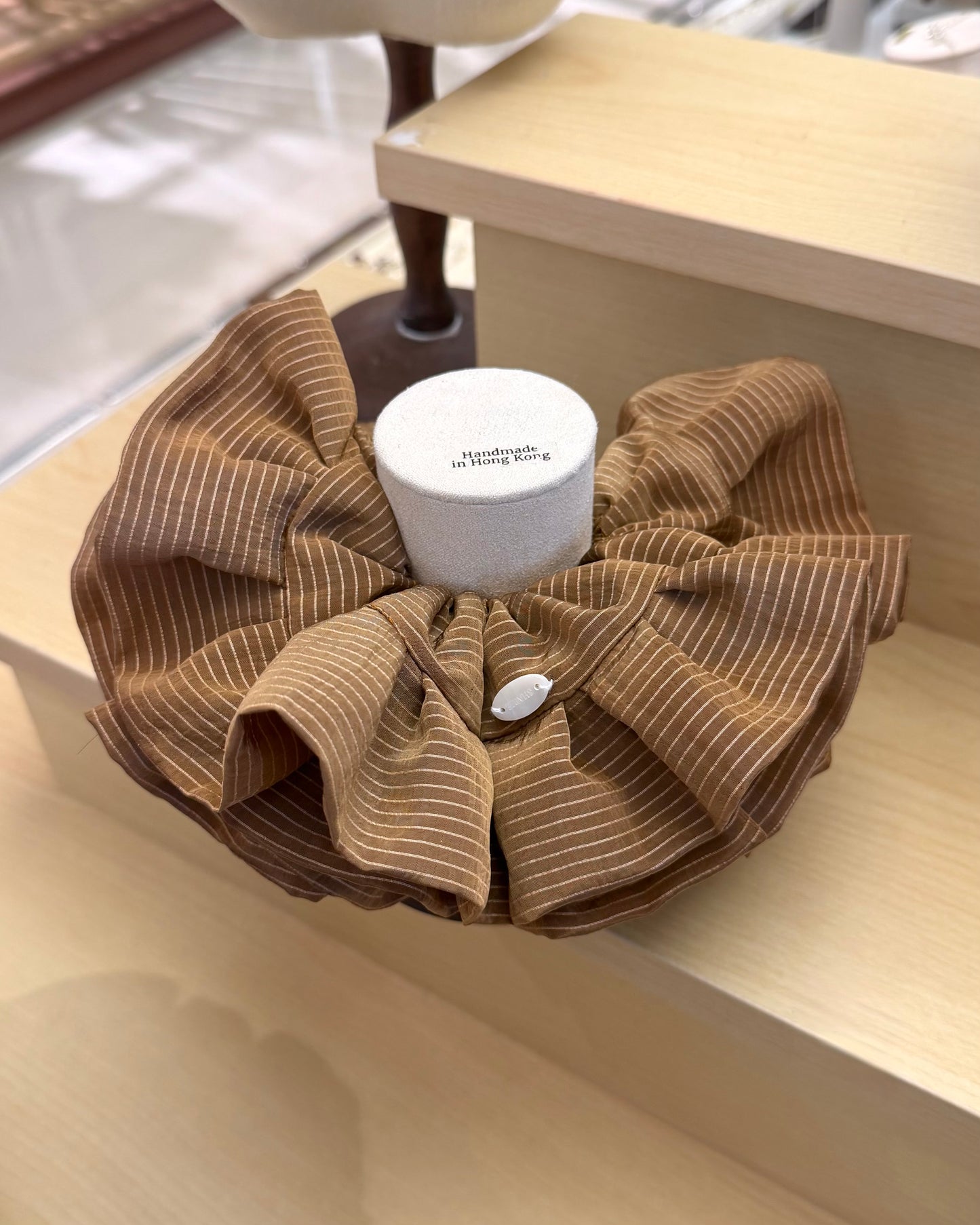 S2 - 韓國防水線條布料髮圈