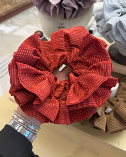 S2 - 韓國防水線條布料髮圈