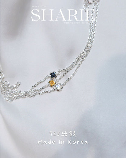 #609-11丨Natural Stone Bracelet丨925 Silver