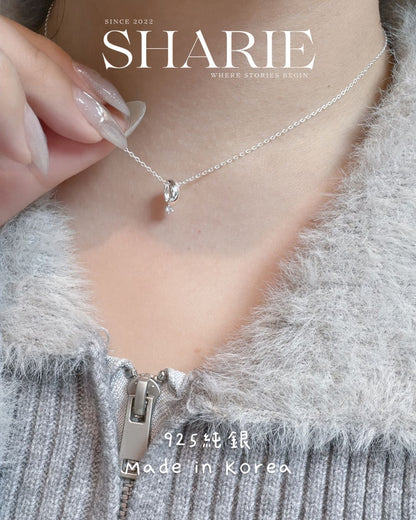 #614 | Circle with CZ Stone Necklace丨925 Silver