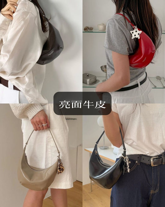 A21 | 牛皮迷你半月單肩袋 | 韓國 Bucks and Leather