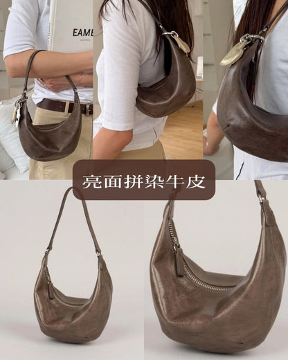 A21 | 牛皮迷你半月單肩袋 | 韓國 Bucks and Leather