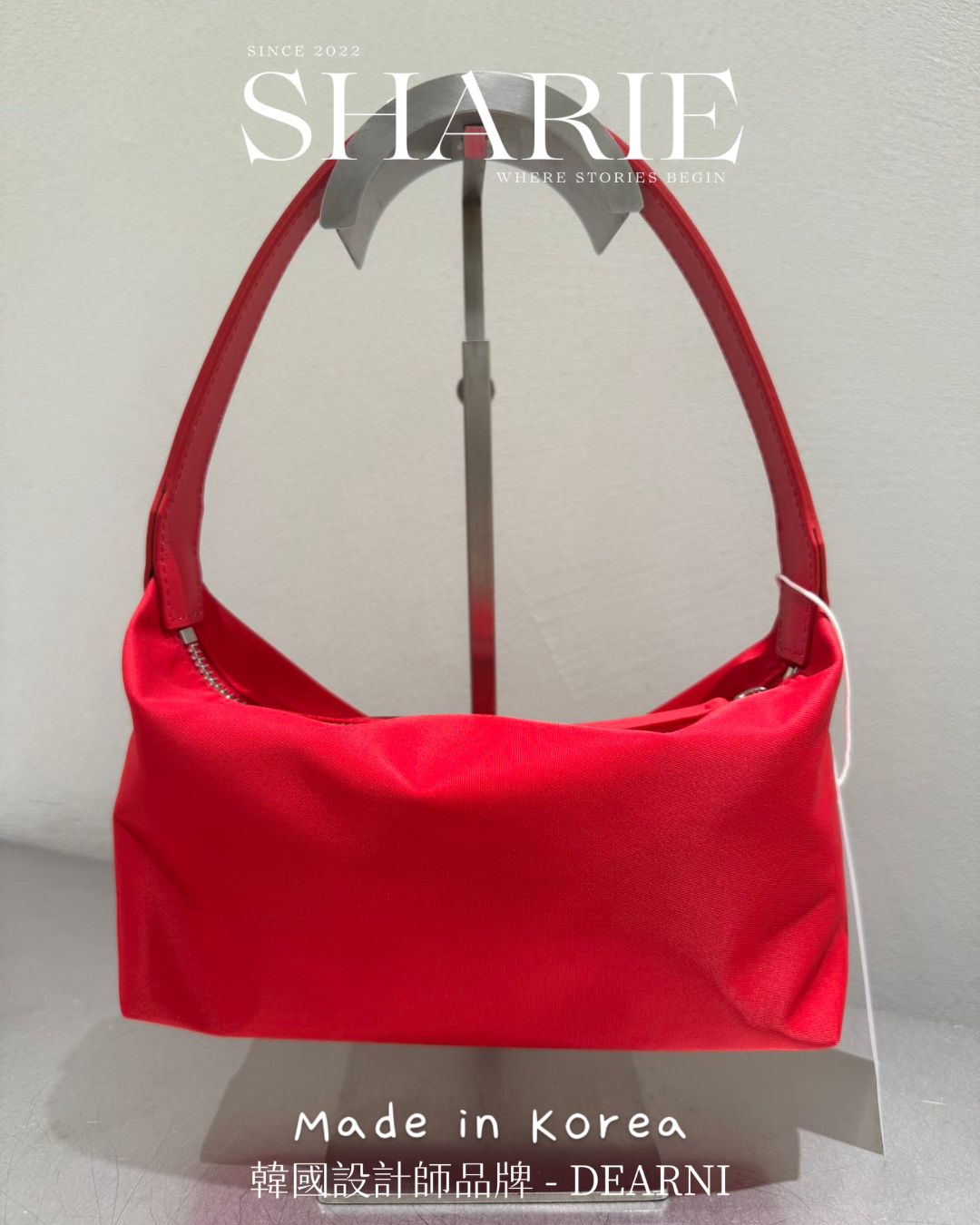 A23 | Handy Mini Nylon Bag 耐磨尼龍+真牛皮肩帶 | 韓國設計師品牌