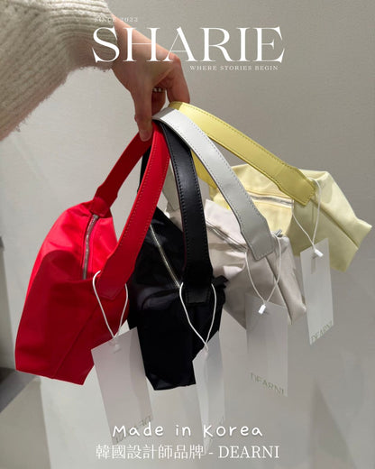 A23 | Handy Mini Nylon Bag 耐磨尼龍+真牛皮肩帶 | 韓國設計師品牌